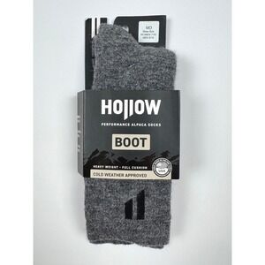 Hollow Performance Alpaca Boot Socks Grey Medium New In Packaging